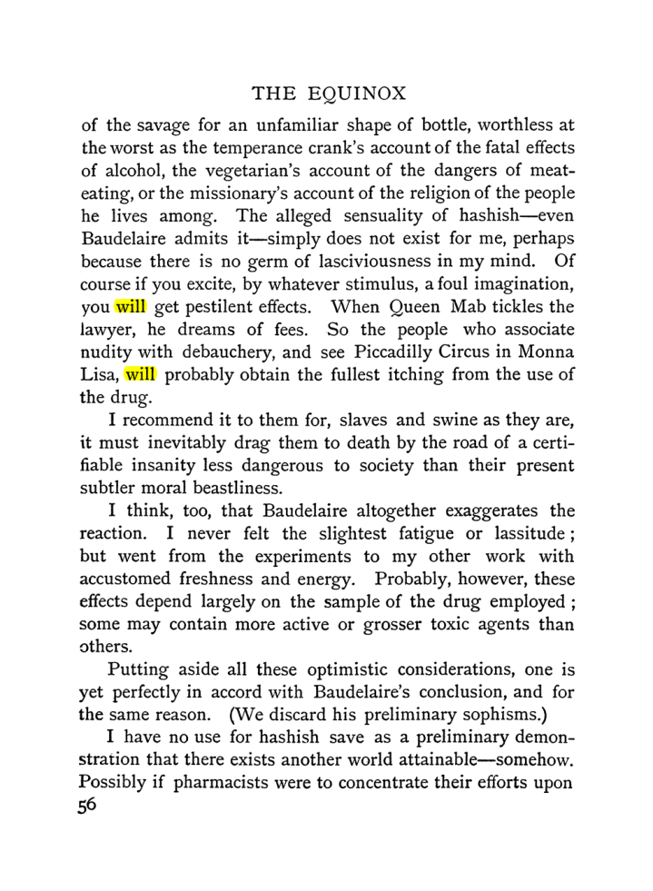 Original scan of The Equinox (Volume I, Number II), PDF page 66
