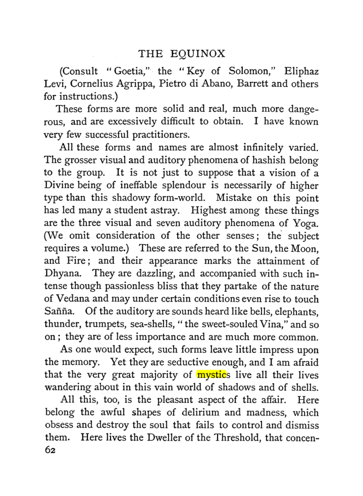 Original scan of The Equinox (Volume I, Number II), PDF page 72