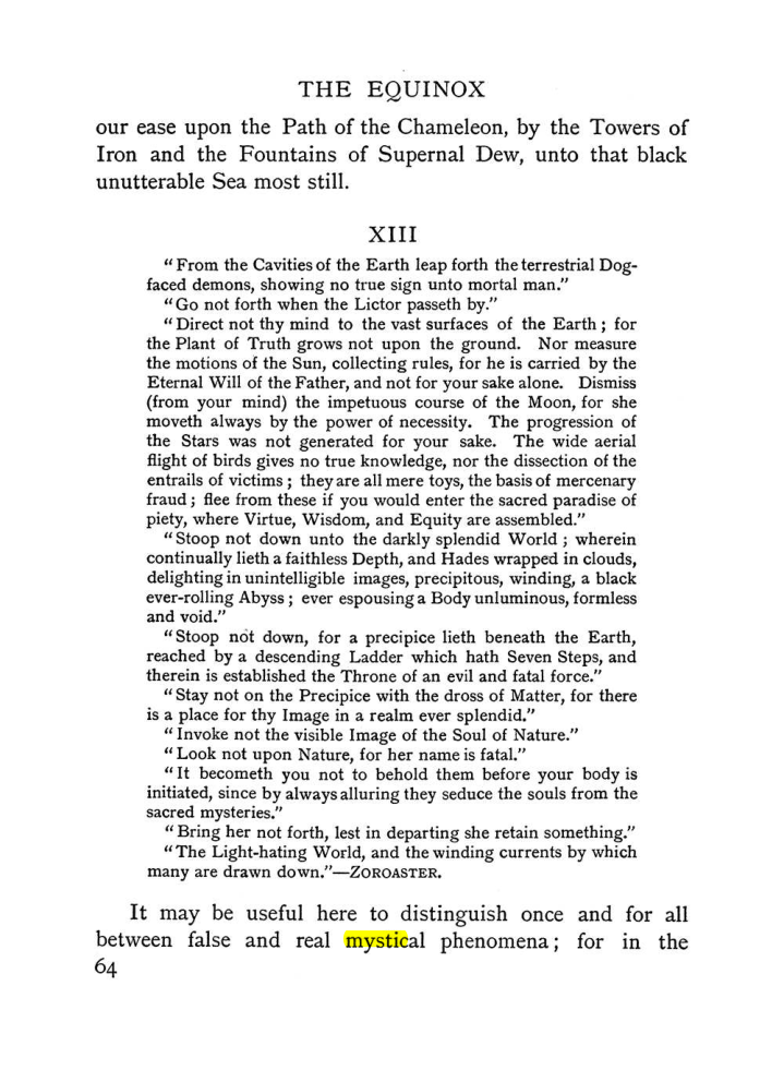 Original scan of The Equinox (Volume I, Number II), PDF page 74