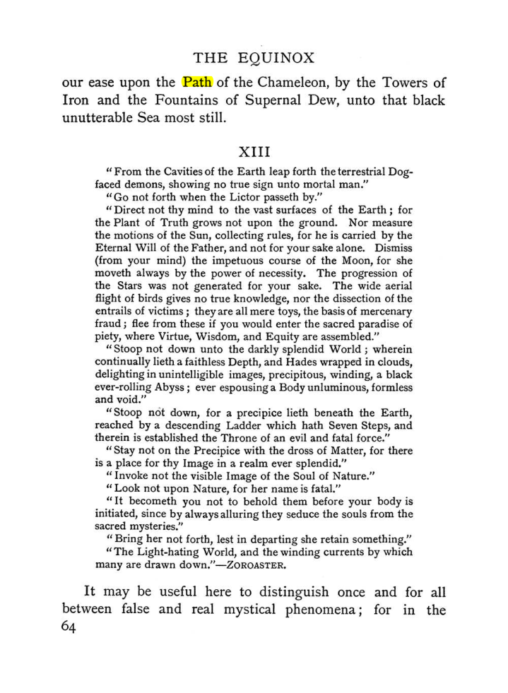 Original scan of The Equinox (Volume I, Number II), PDF page 74