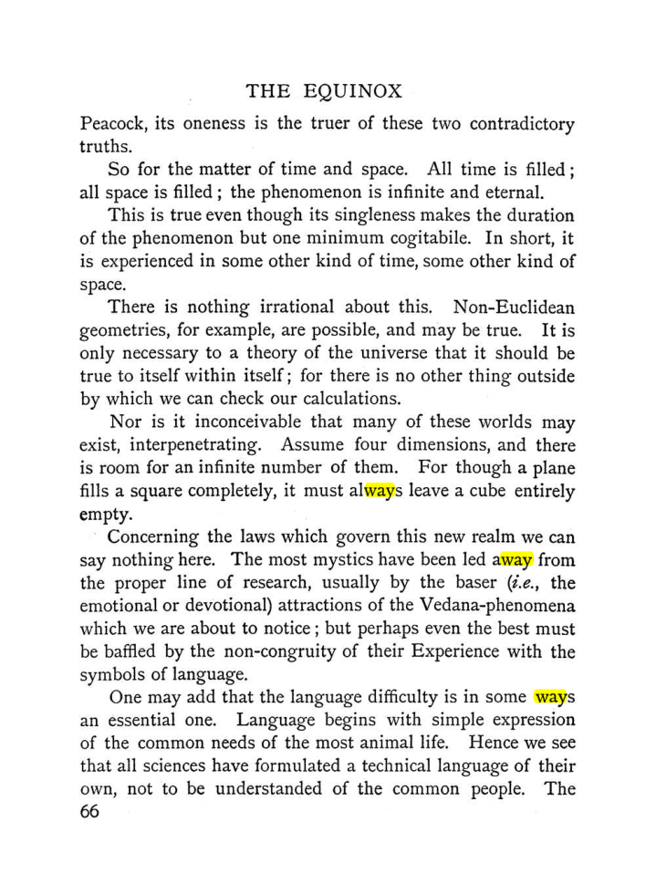 Original scan of The Equinox (Volume I, Number II), PDF page 76