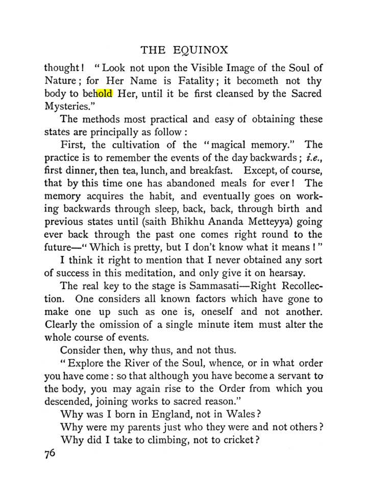 Original scan of The Equinox (Volume I, Number II), PDF page 86