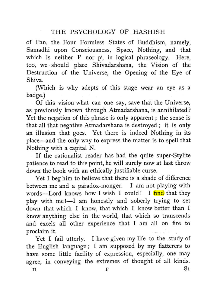 Original scan of The Equinox (Volume I, Number II), PDF page 91