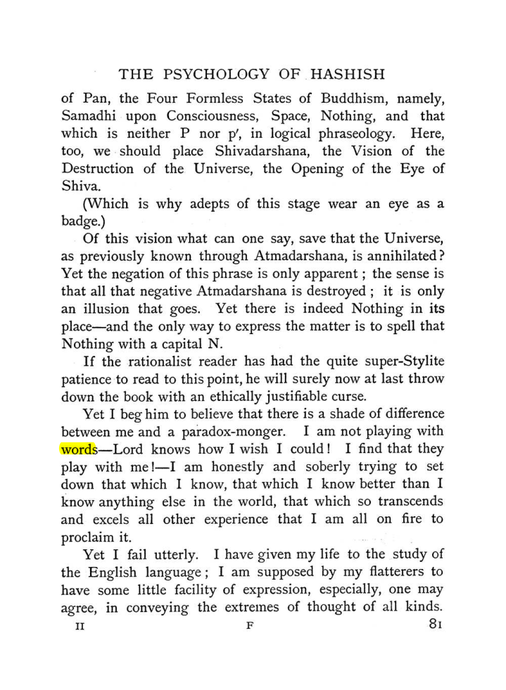 Original scan of The Equinox (Volume I, Number II), PDF page 91