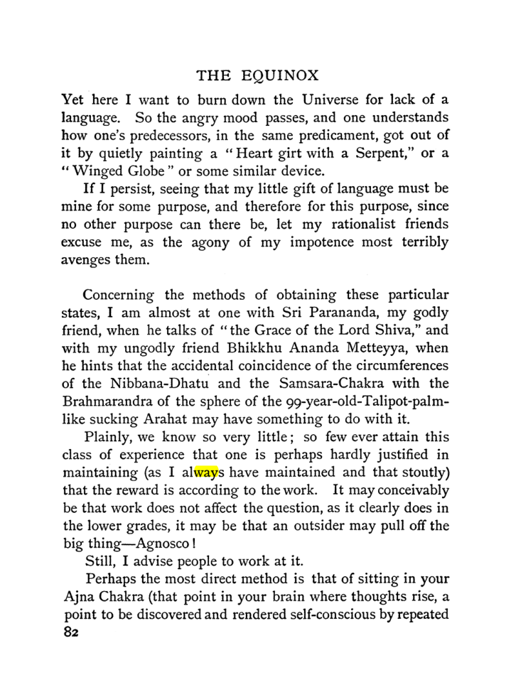 Original scan of The Equinox (Volume I, Number II), PDF page 92