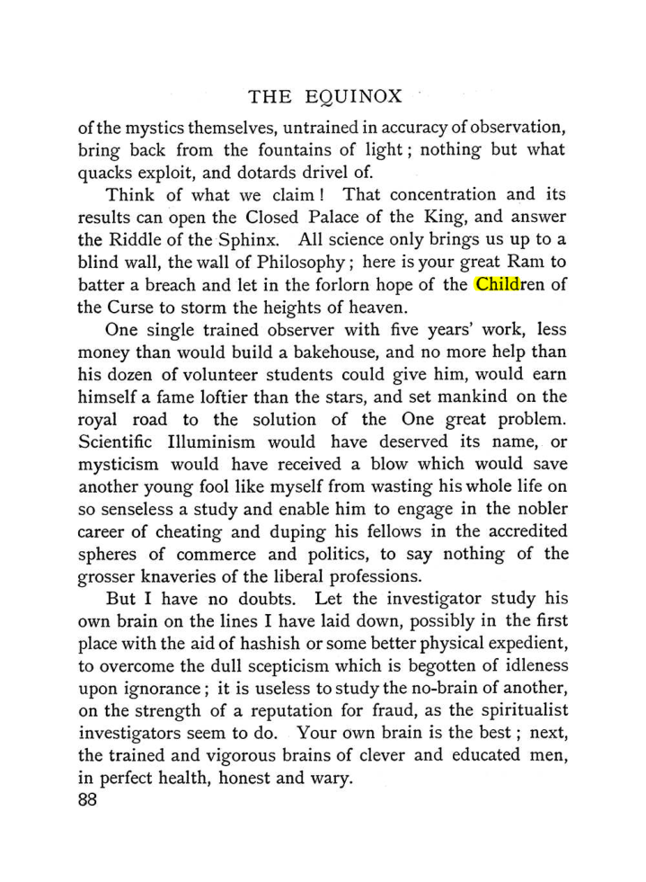 Original scan of The Equinox (Volume I, Number II), PDF page 98