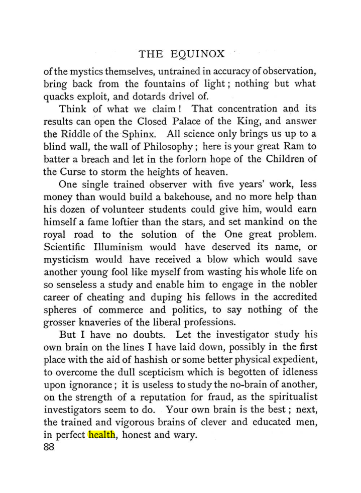 Original scan of The Equinox (Volume I, Number II), PDF page 98