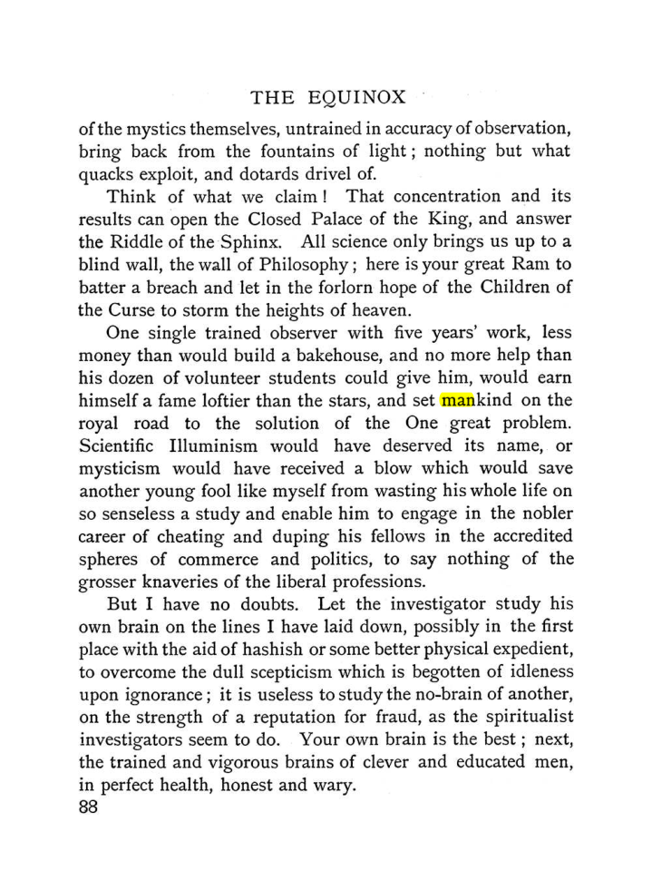 Original scan of The Equinox (Volume I, Number II), PDF page 98