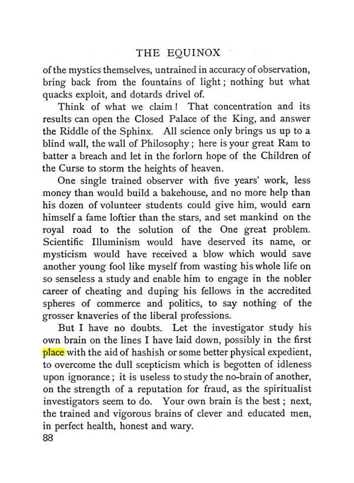 Original scan of The Equinox (Volume I, Number II), PDF page 98