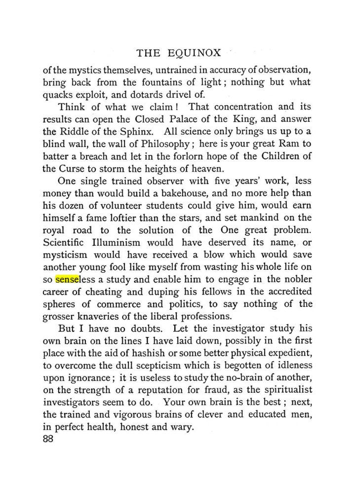 Original scan of The Equinox (Volume I, Number II), PDF page 98