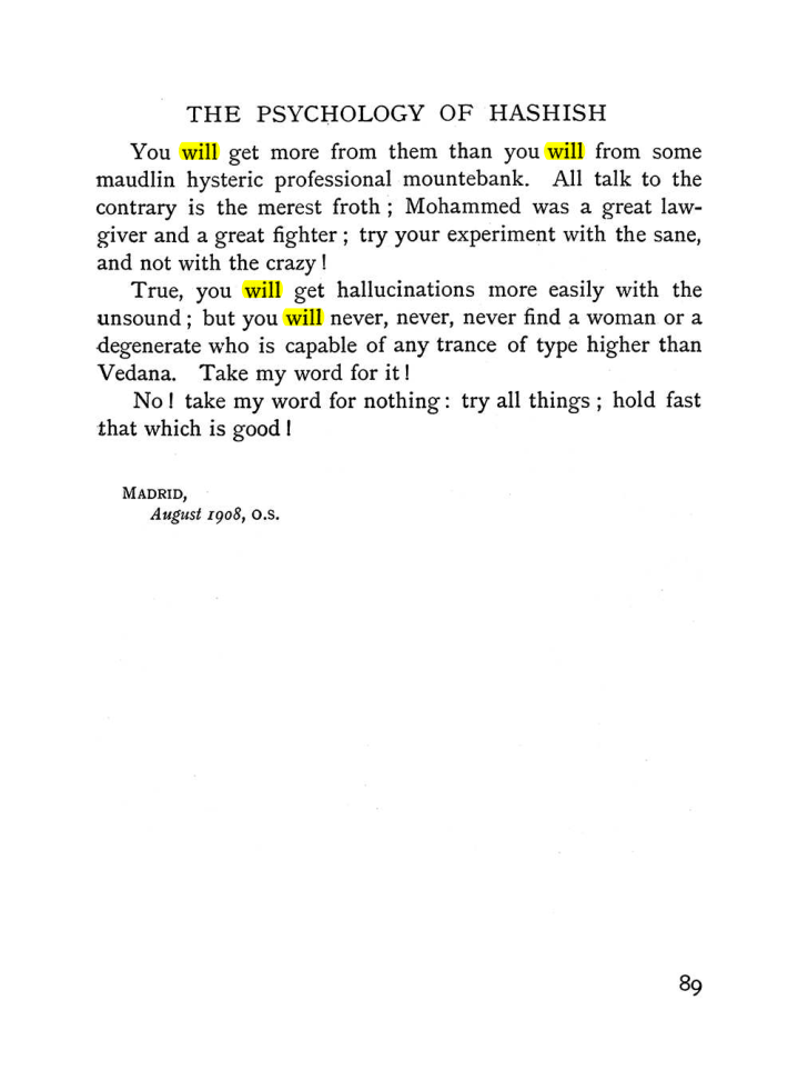 Original scan of The Equinox (Volume I, Number II), PDF page 99