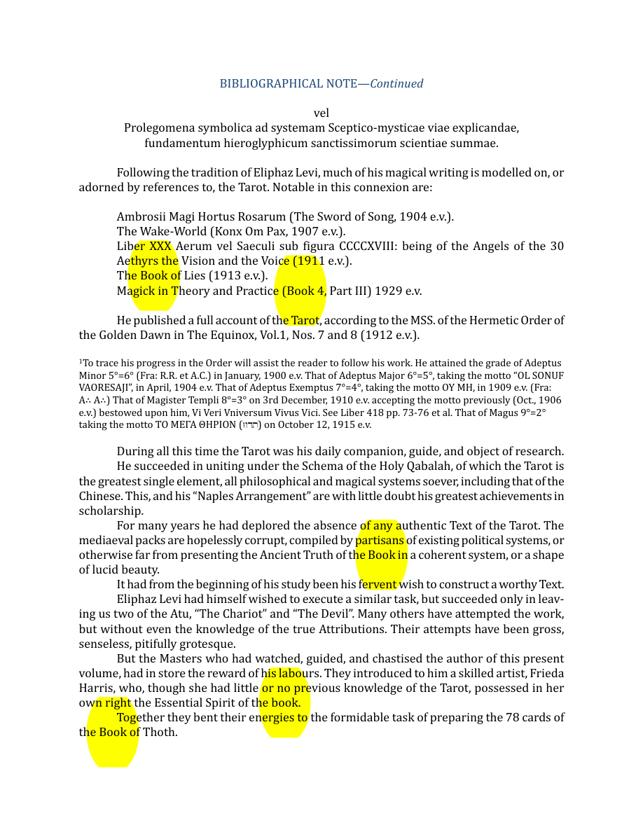 Original scan of The Book of Thoth, PDF page 10