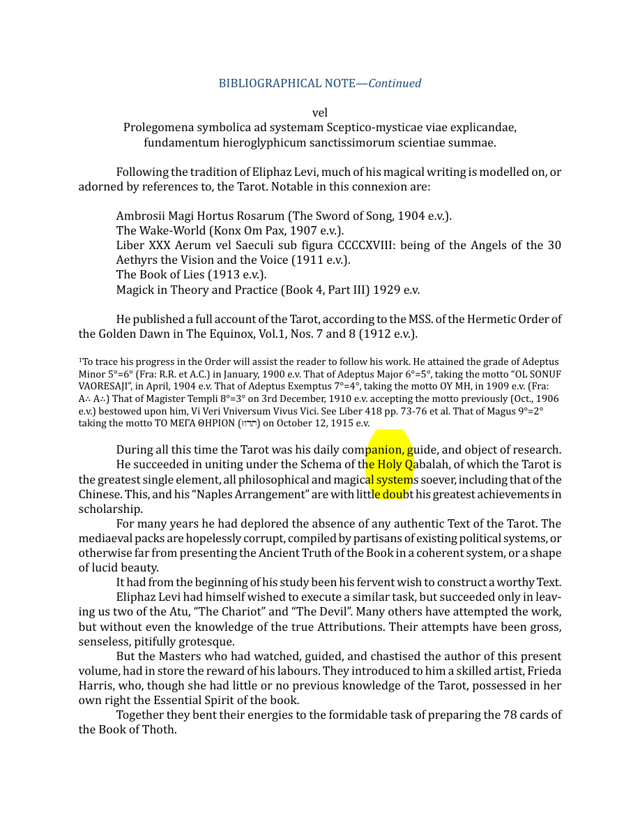 Original scan of The Book of Thoth, PDF page 10