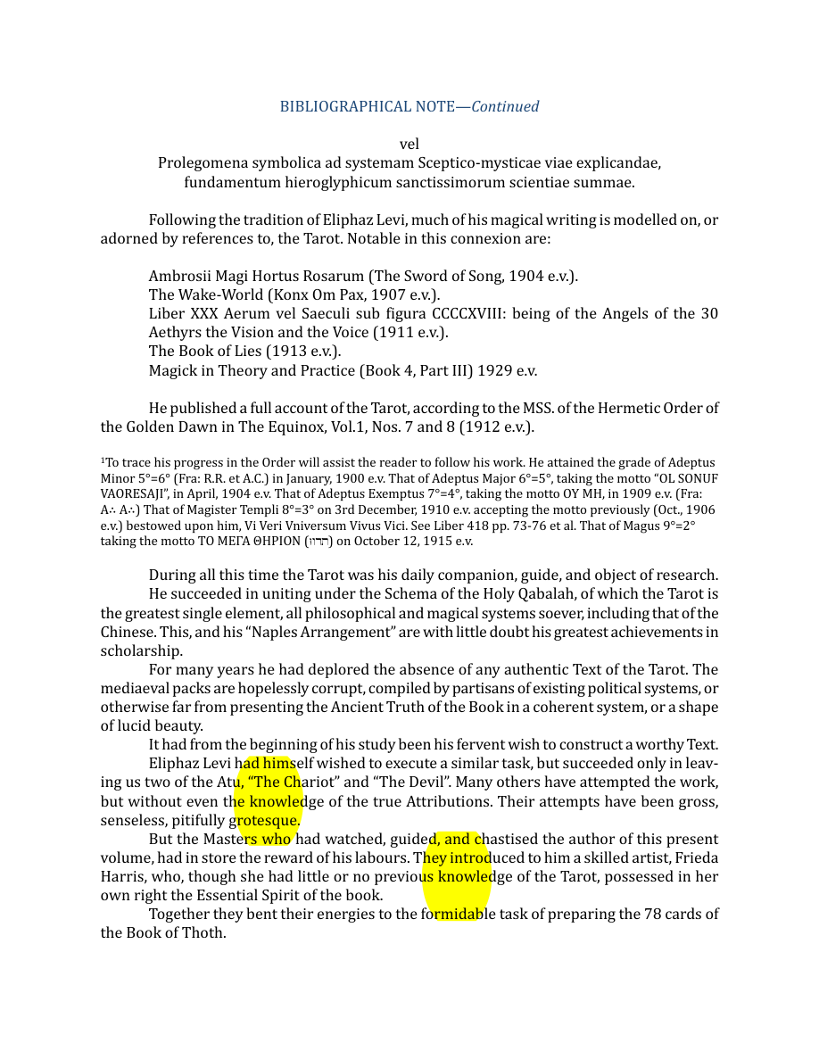 Original scan of The Book of Thoth, PDF page 10