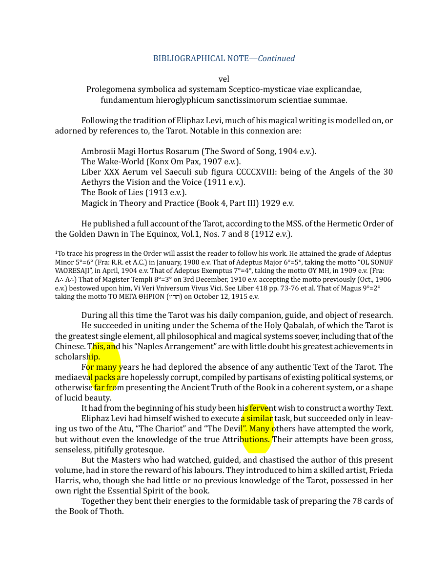 Original scan of The Book of Thoth, PDF page 10