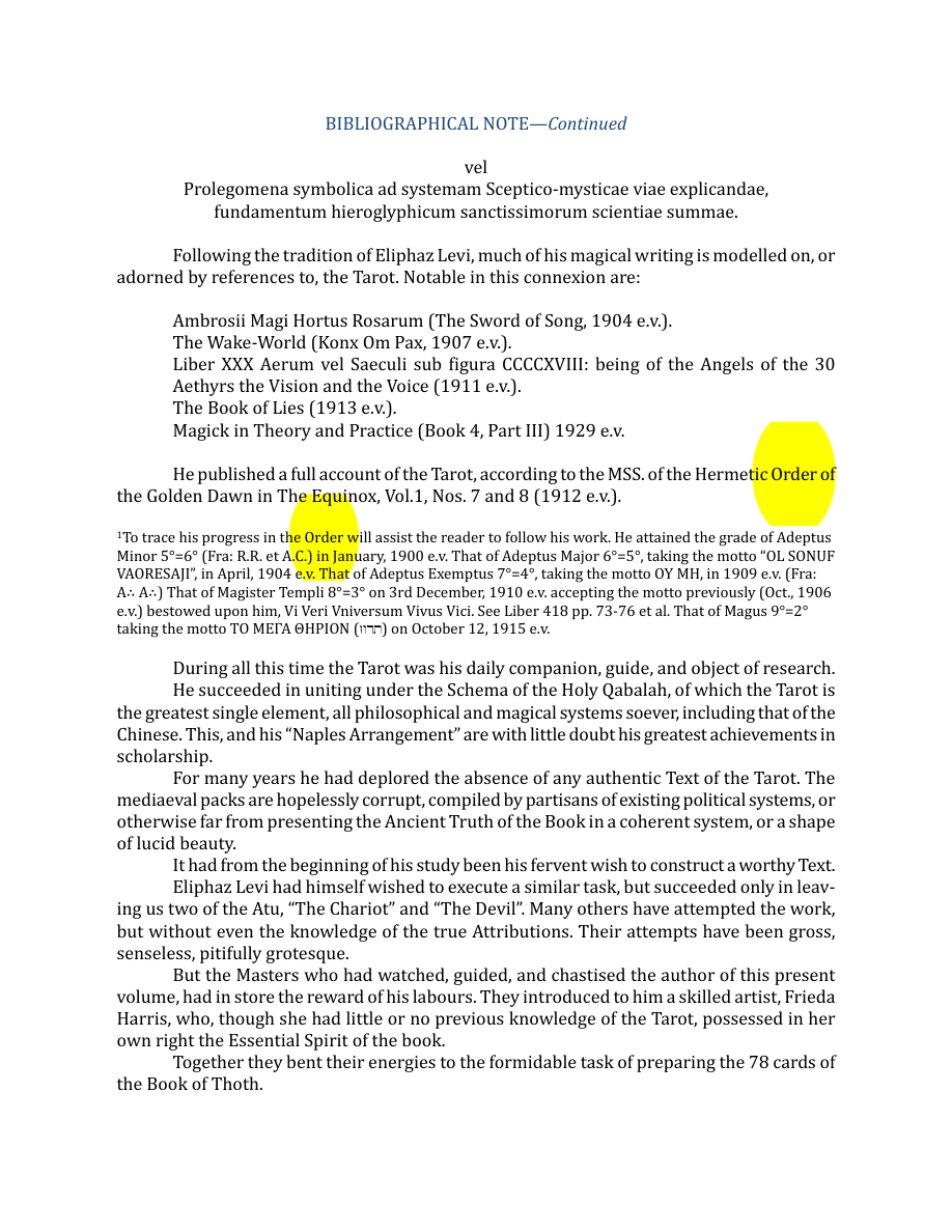 Original scan of The Book of Thoth, PDF page 10
