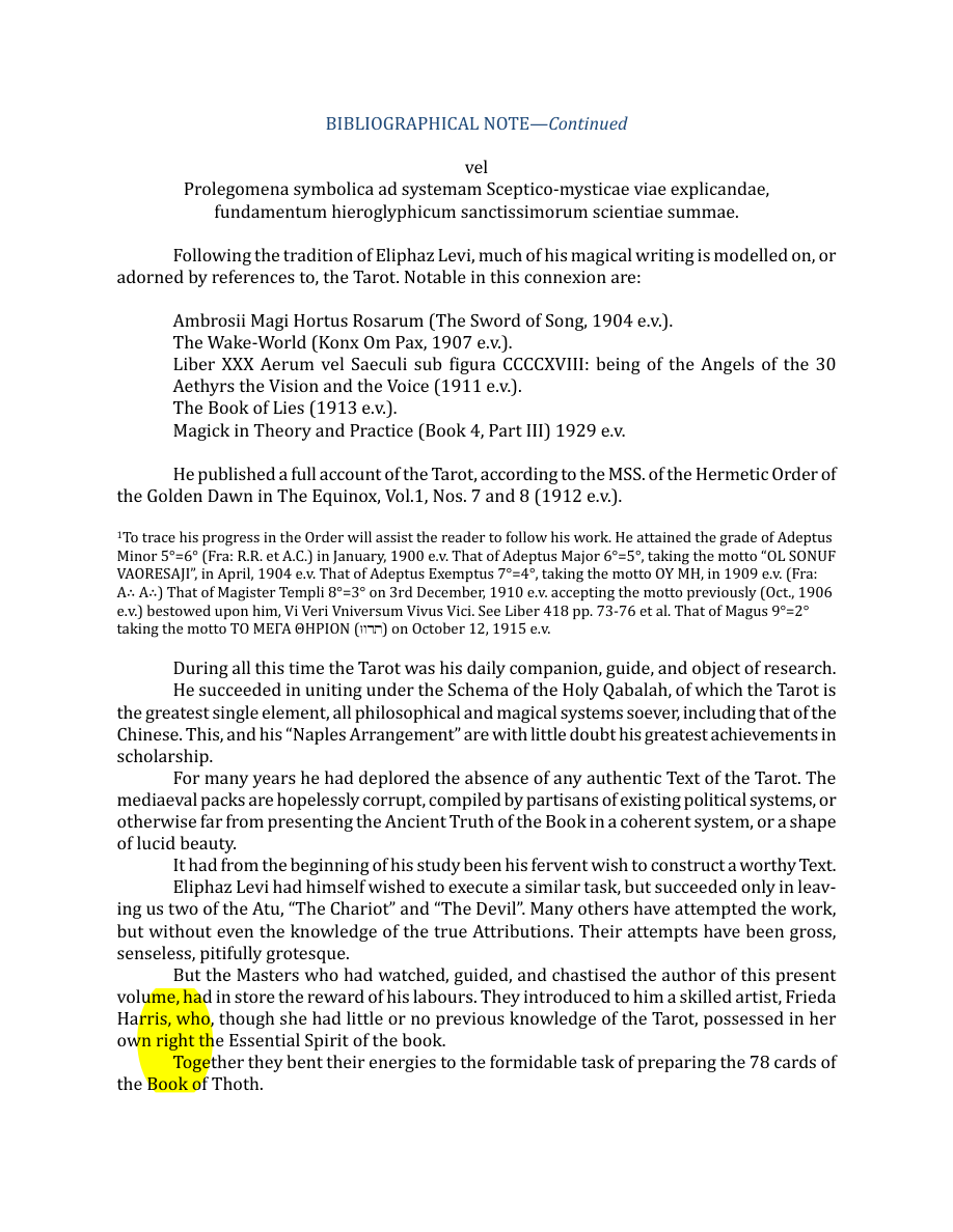 Original scan of The Book of Thoth, PDF page 10