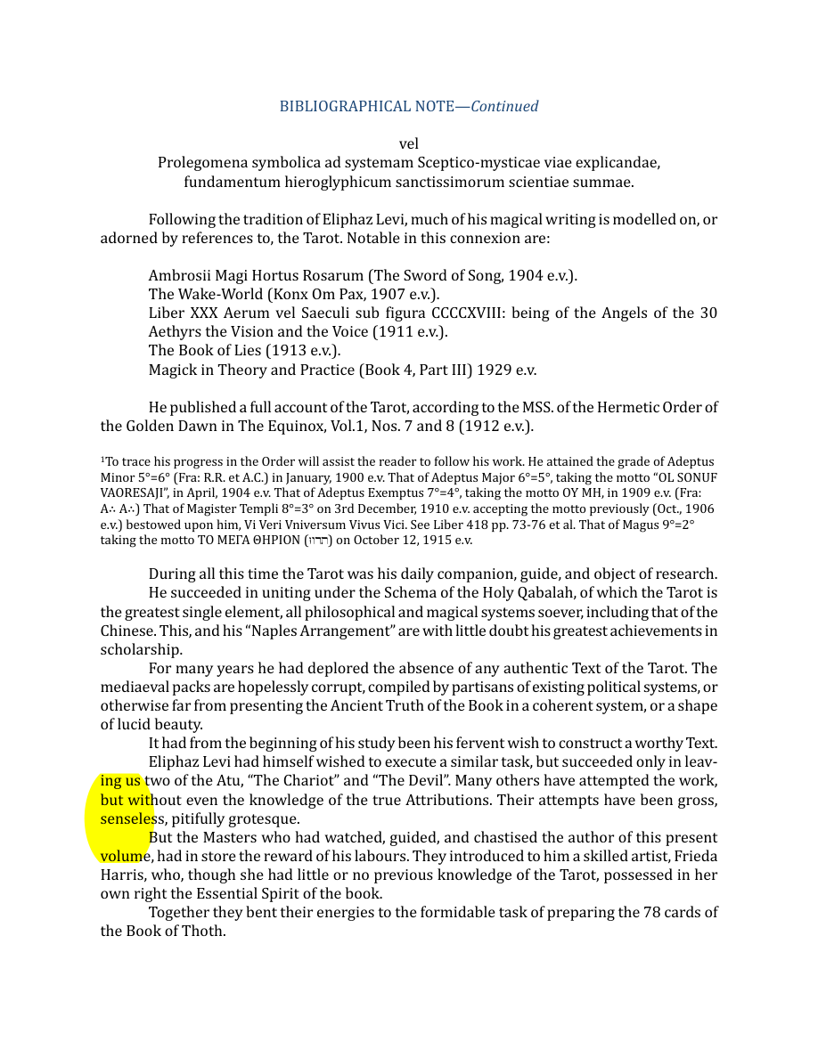 Original scan of The Book of Thoth, PDF page 10