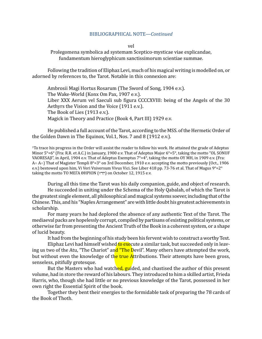 Original scan of The Book of Thoth, PDF page 10