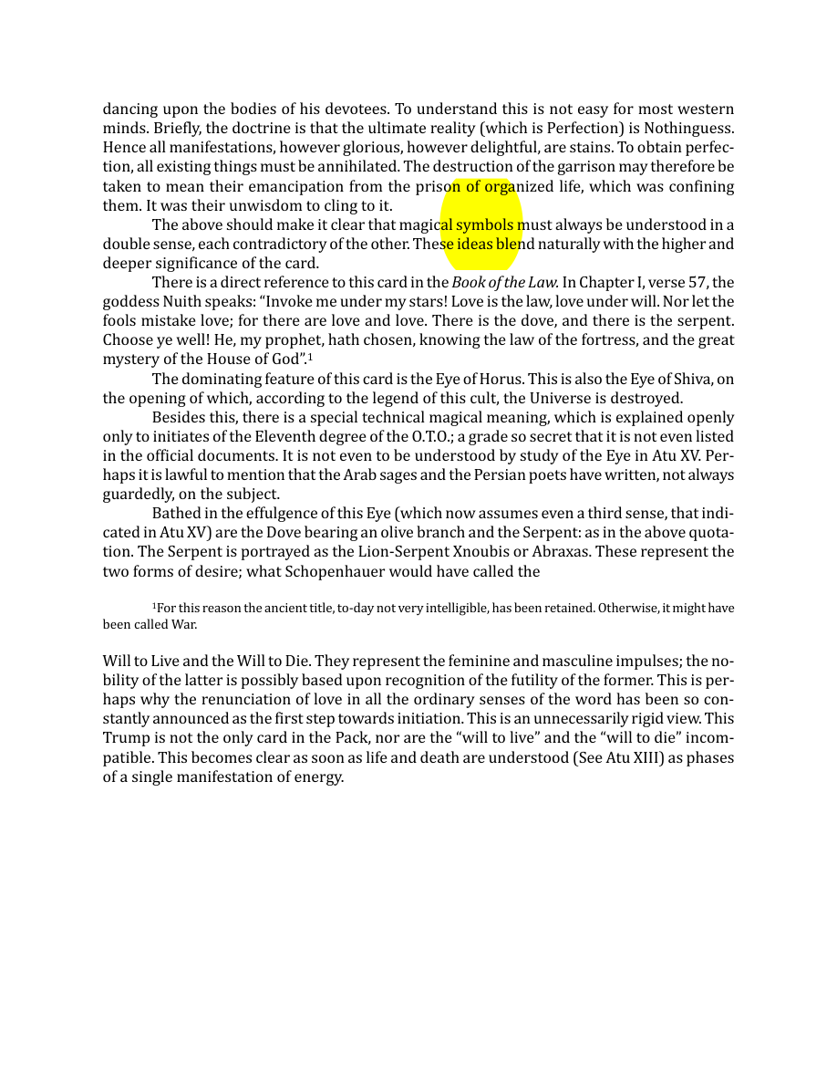Original scan of The Book of Thoth, PDF page 100