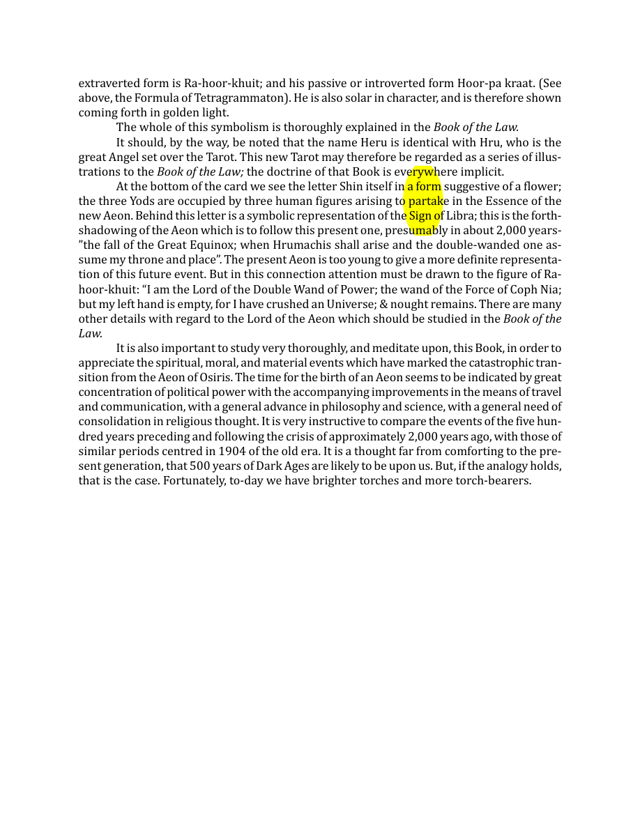 Original scan of The Book of Thoth, PDF page 109