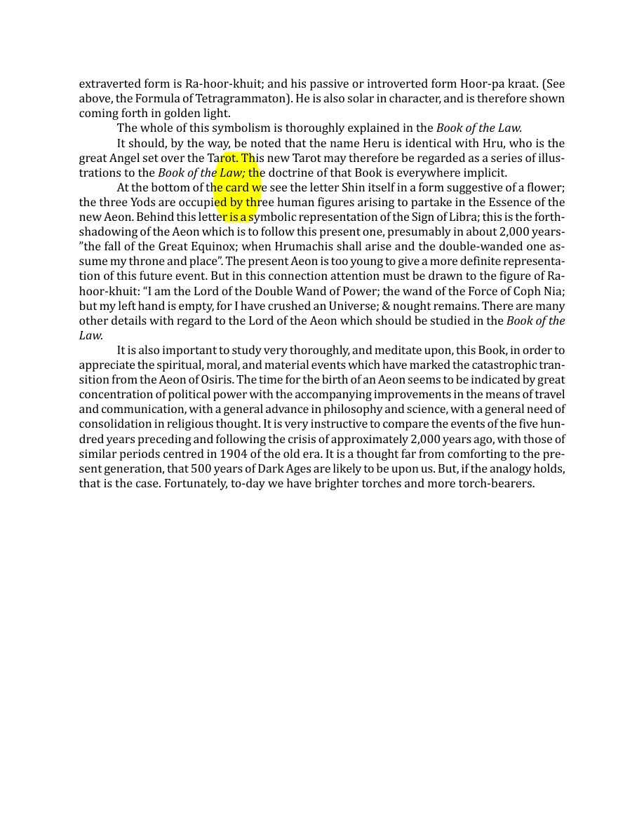 Original scan of The Book of Thoth, PDF page 109