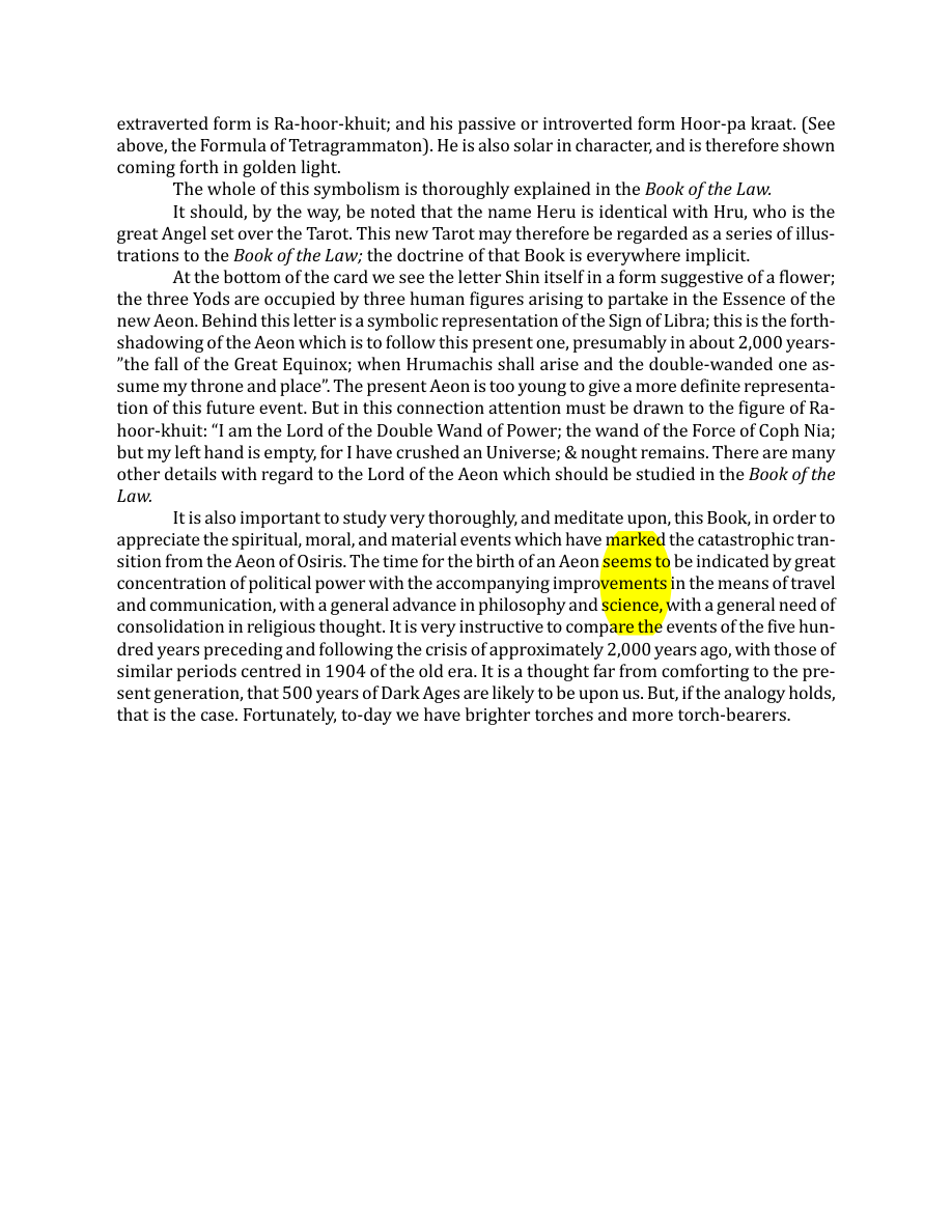 Original scan of The Book of Thoth, PDF page 109