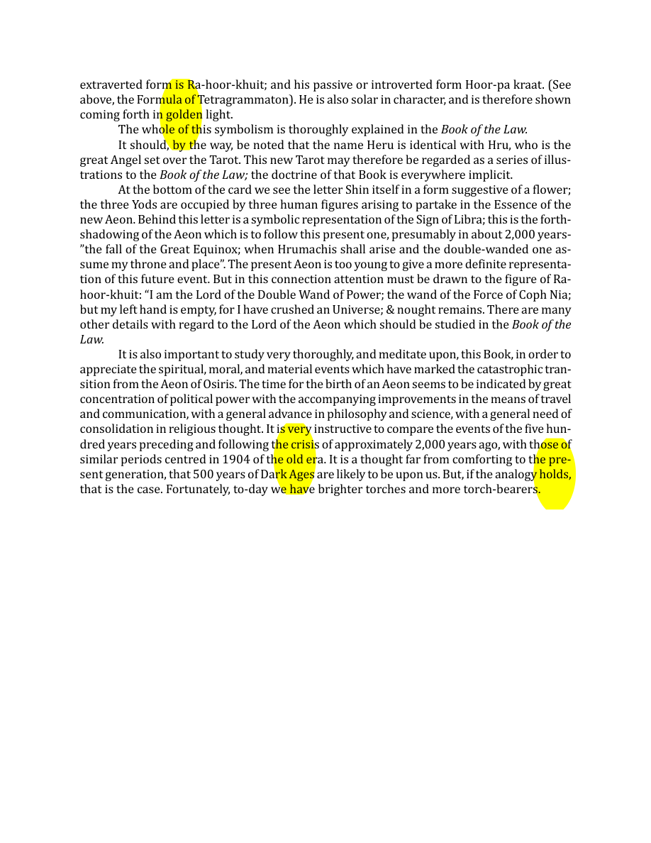 Original scan of The Book of Thoth, PDF page 109