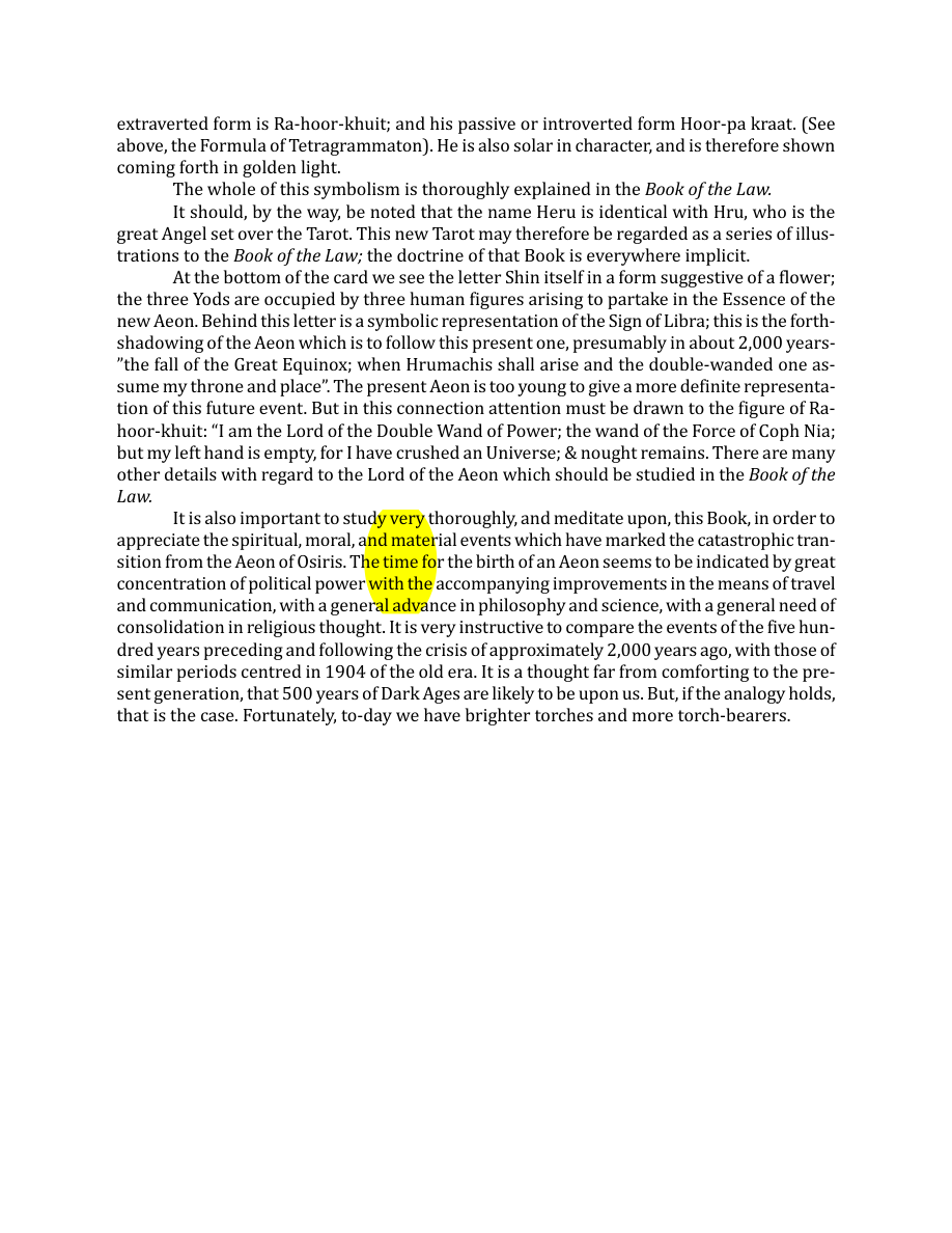 Original scan of The Book of Thoth, PDF page 109