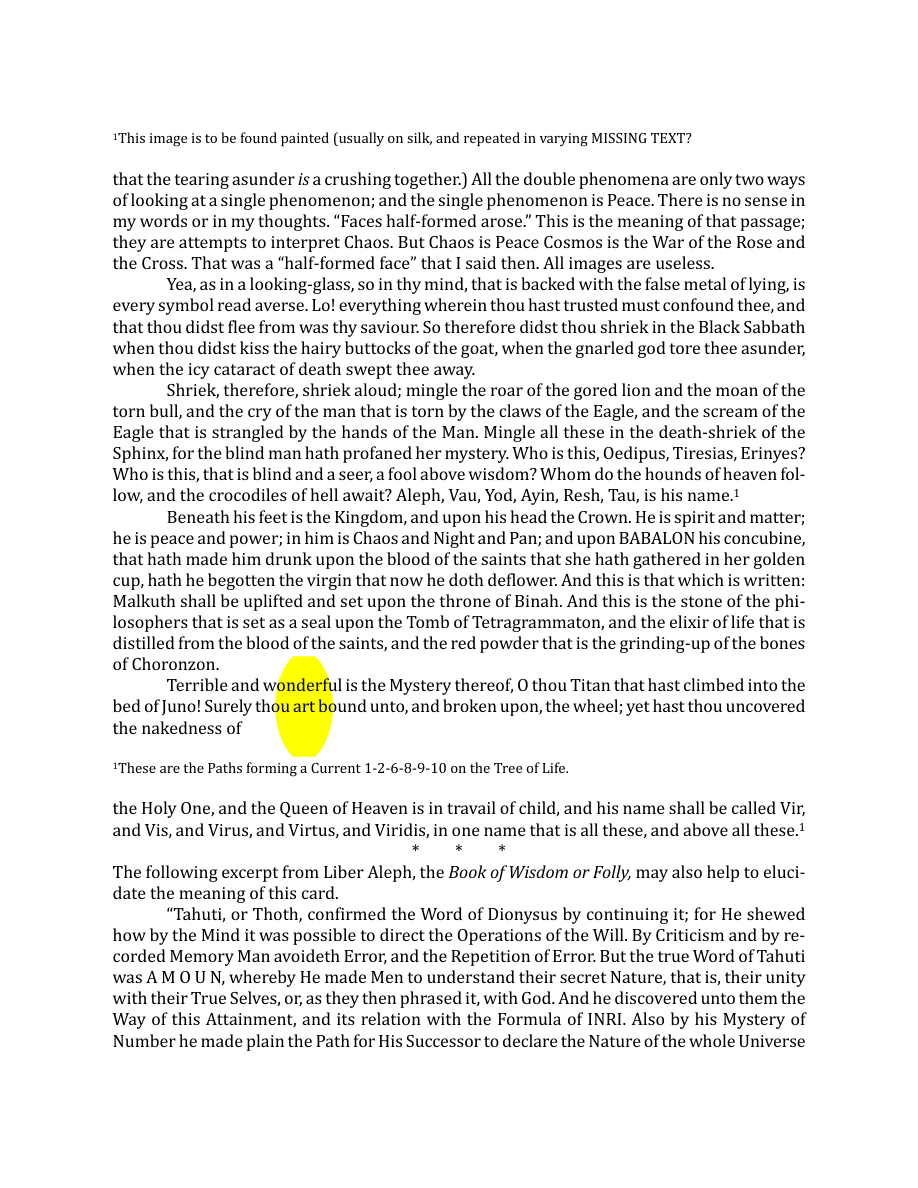 Original scan of The Book of Thoth, PDF page 124