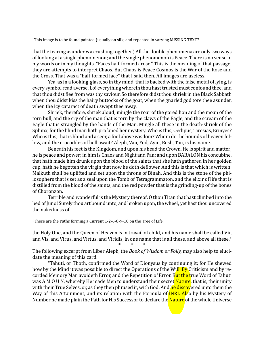 Original scan of The Book of Thoth, PDF page 124