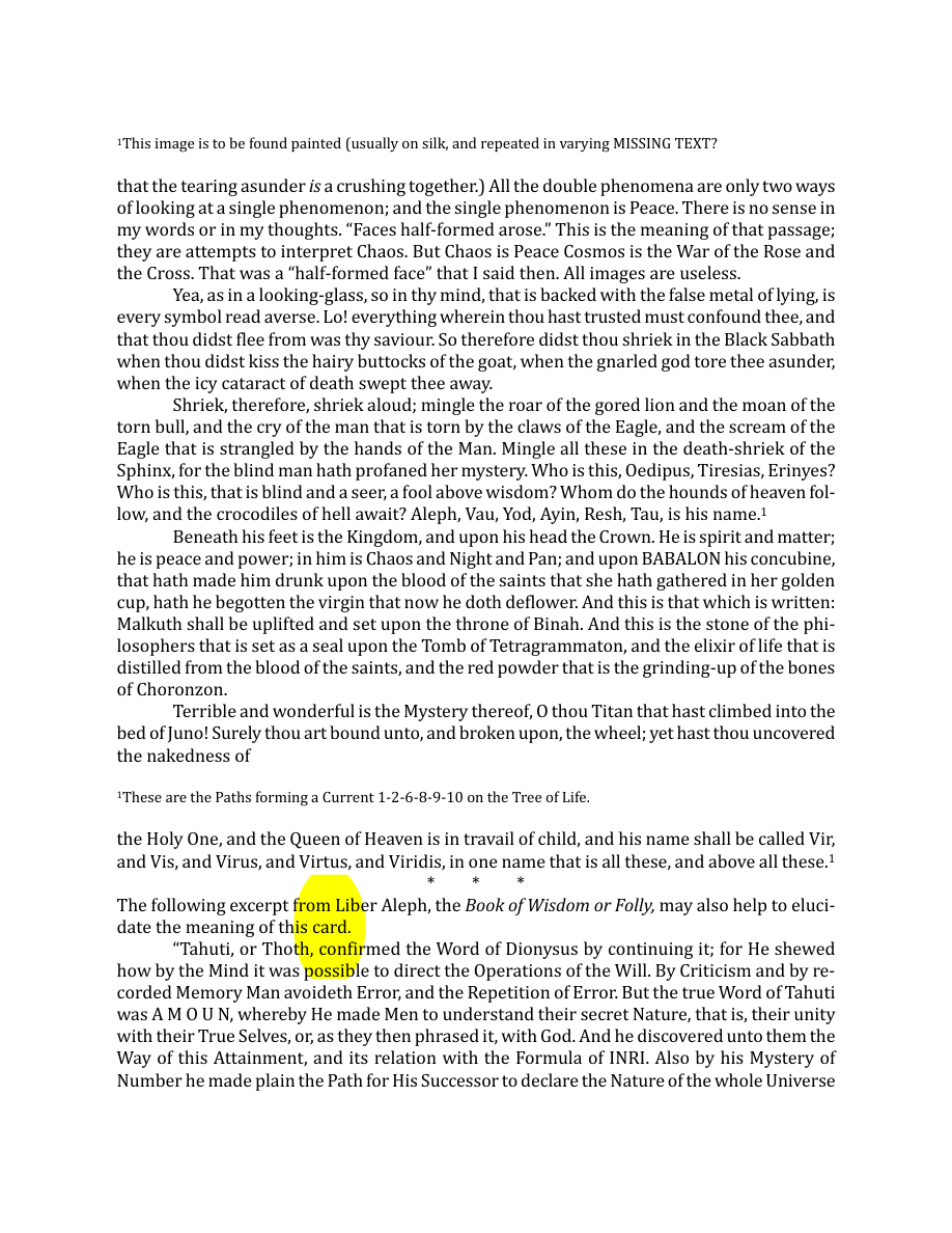 Original scan of The Book of Thoth, PDF page 124