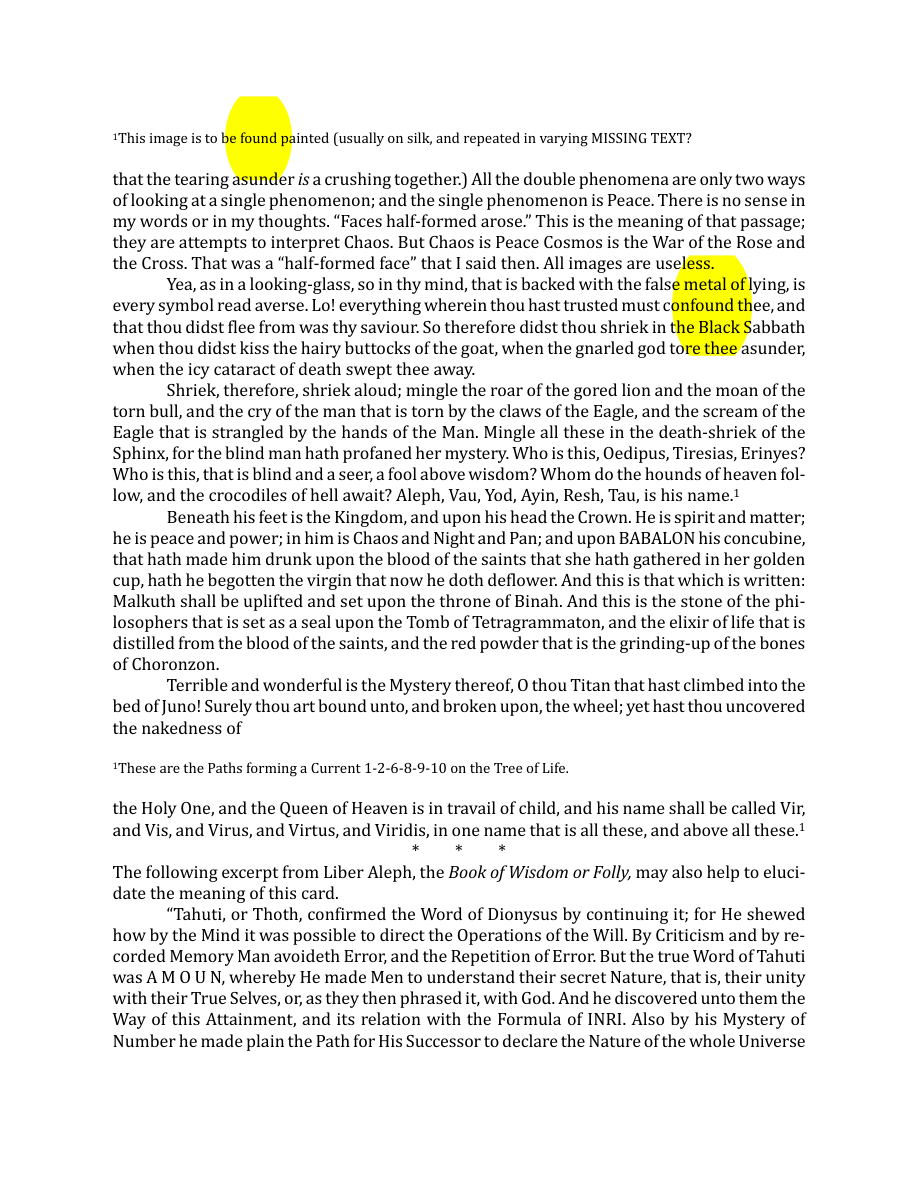 Original scan of The Book of Thoth, PDF page 124