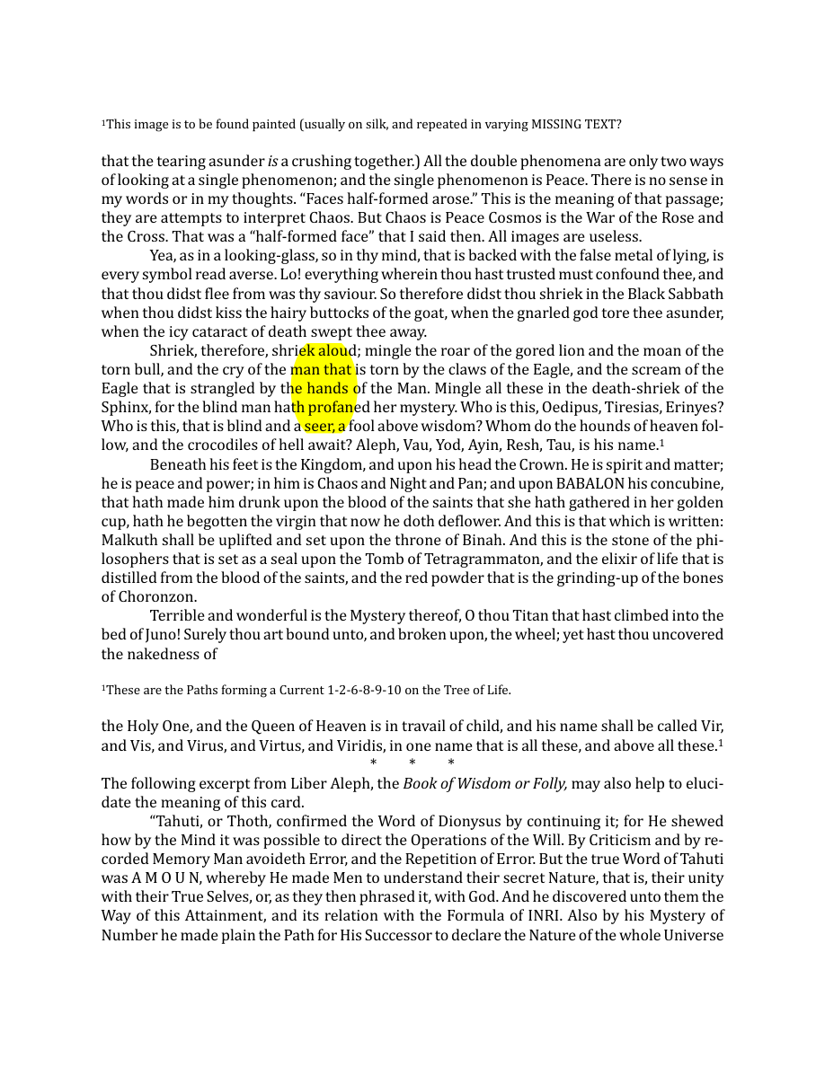 Original scan of The Book of Thoth, PDF page 124