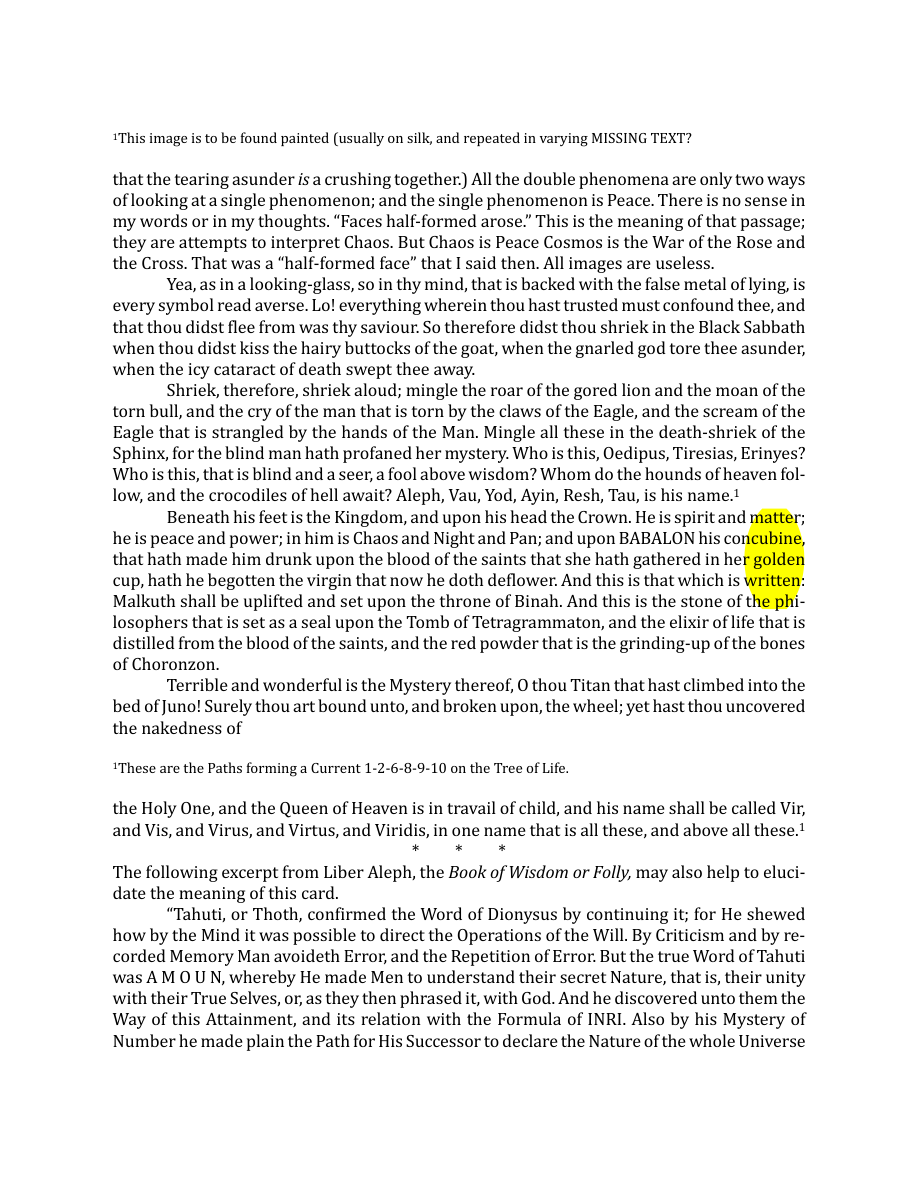 Original scan of The Book of Thoth, PDF page 124