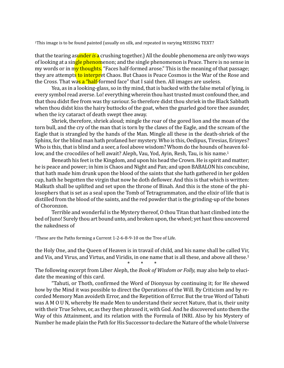 Original scan of The Book of Thoth, PDF page 124