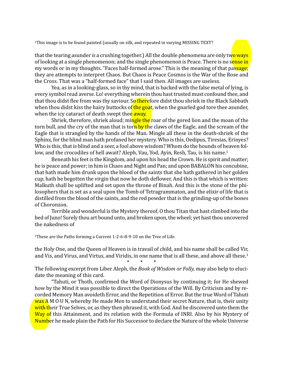 Original scan of The Book of Thoth, PDF page 124