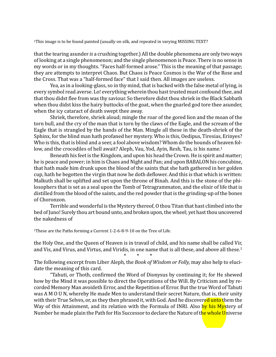 Original scan of The Book of Thoth, PDF page 124