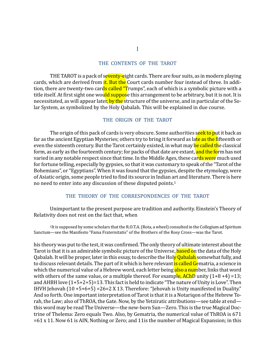 Original scan of The Book of Thoth, PDF page 14