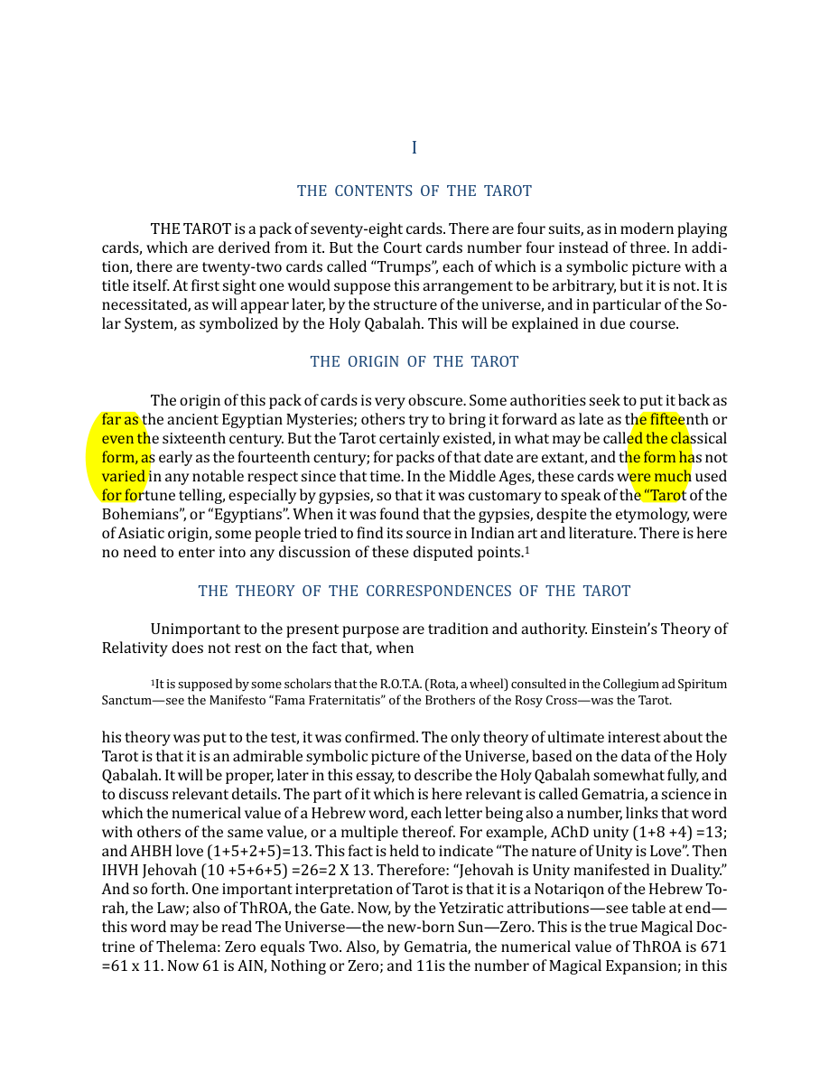 Original scan of The Book of Thoth, PDF page 14