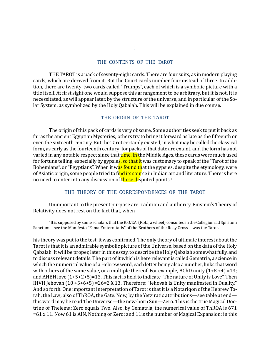 Original scan of The Book of Thoth, PDF page 14