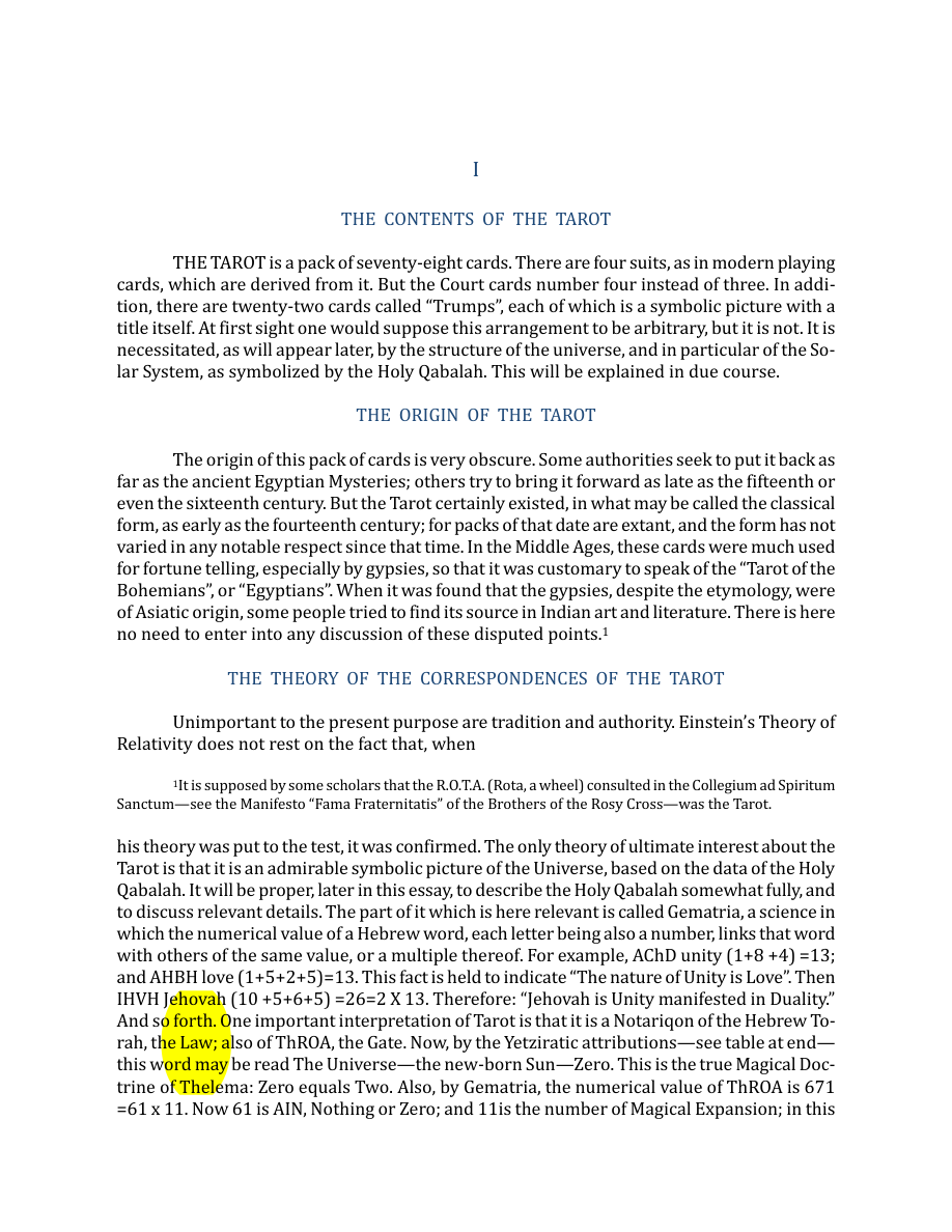 Original scan of The Book of Thoth, PDF page 14