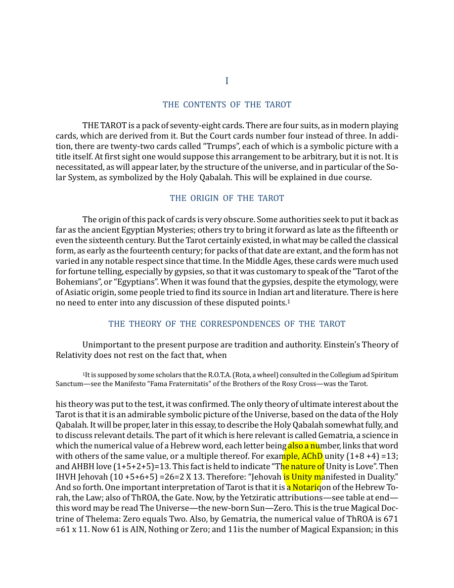 Original scan of The Book of Thoth, PDF page 14