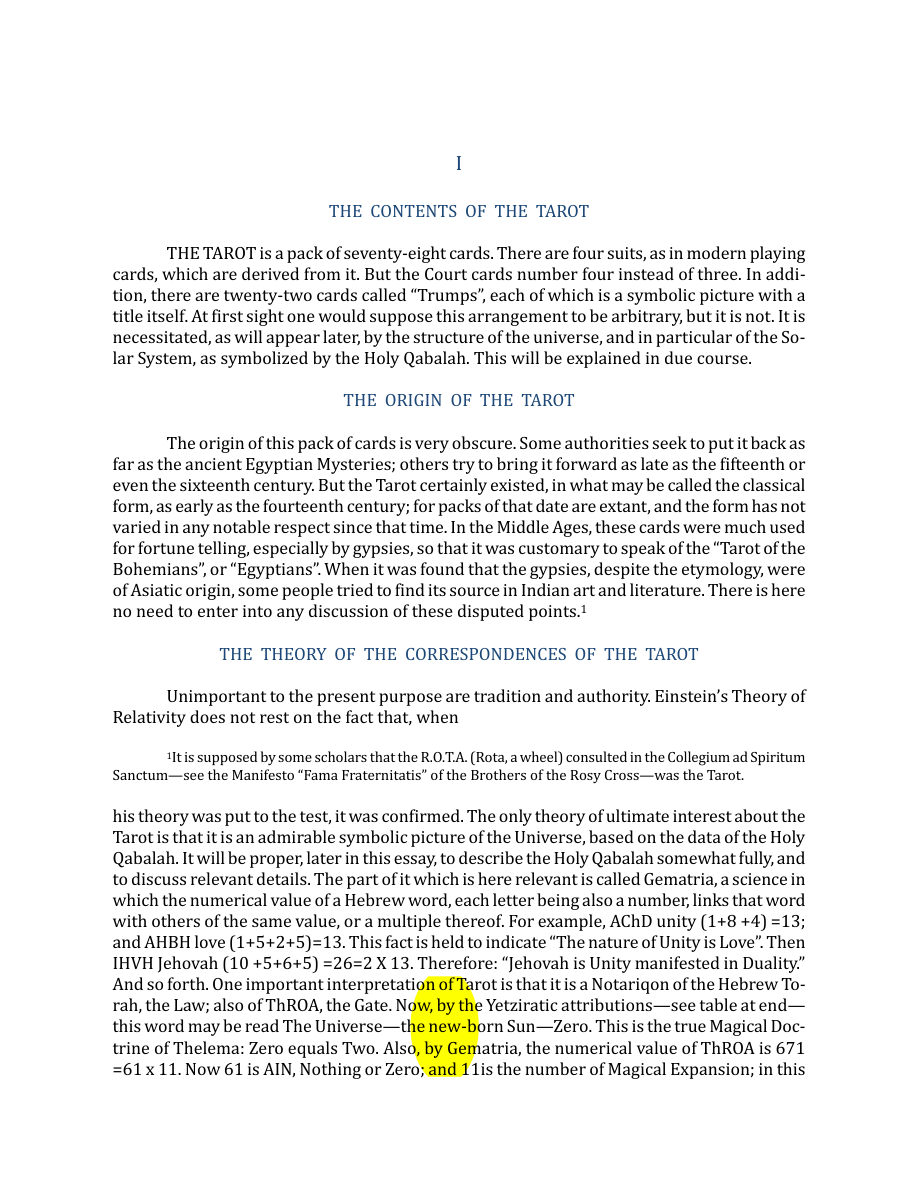 Original scan of The Book of Thoth, PDF page 14