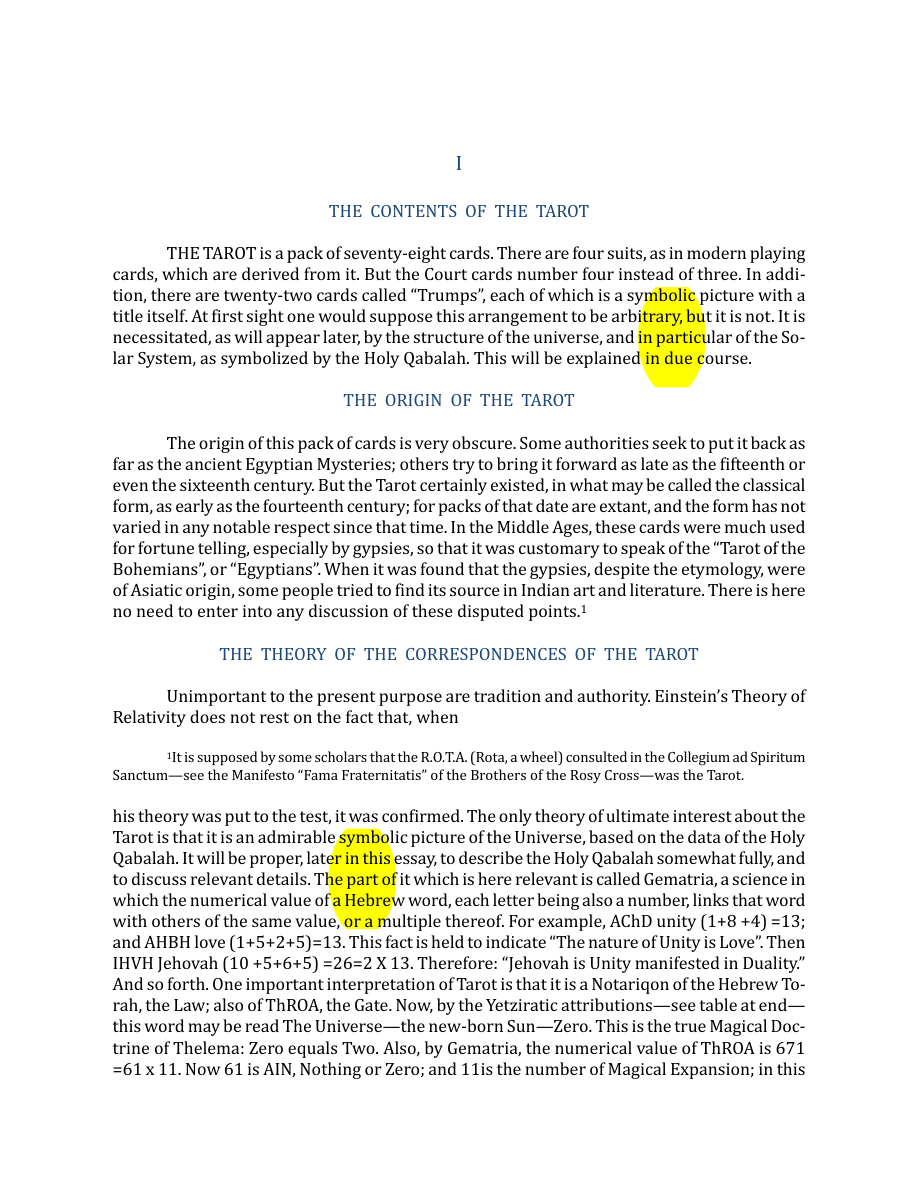 Original scan of The Book of Thoth, PDF page 14