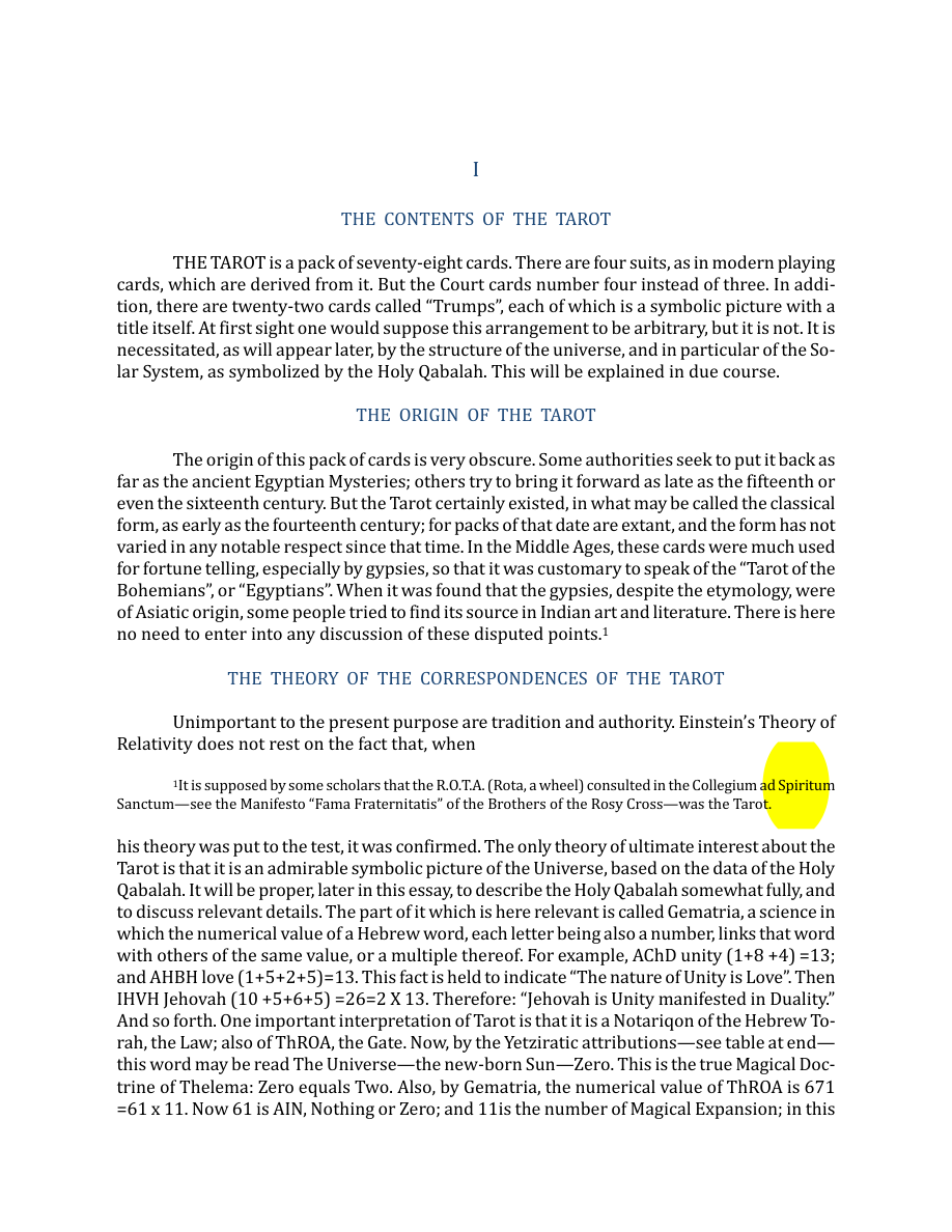 Original scan of The Book of Thoth, PDF page 14