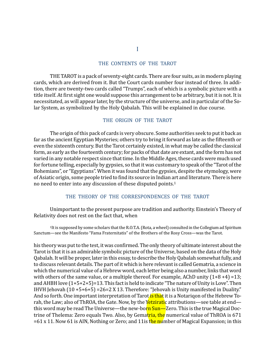 Original scan of The Book of Thoth, PDF page 14