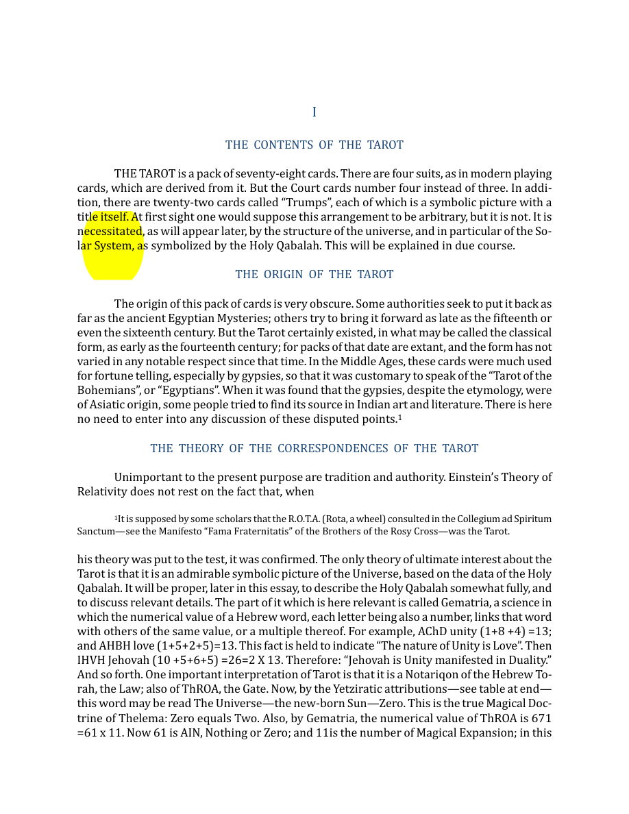 Original scan of The Book of Thoth, PDF page 14