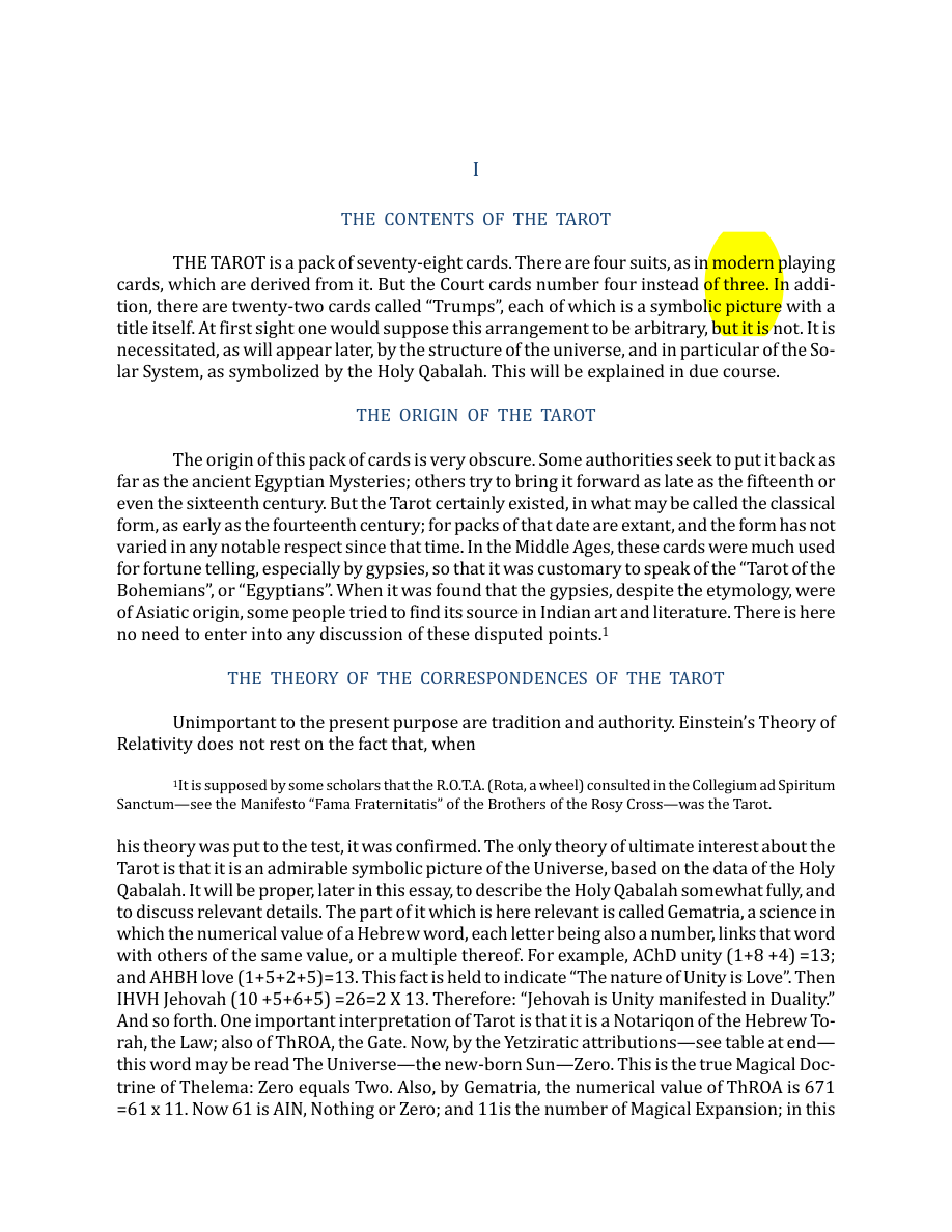 Original scan of The Book of Thoth, PDF page 14