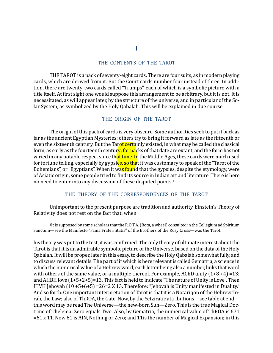 Original scan of The Book of Thoth, PDF page 14
